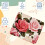 Vintage Pink Rose Mouse Pad 8,3'' x 9,8'' με αντιολισθητική βάση από καουτσούκ, τετράγωνο σχέδιο 3