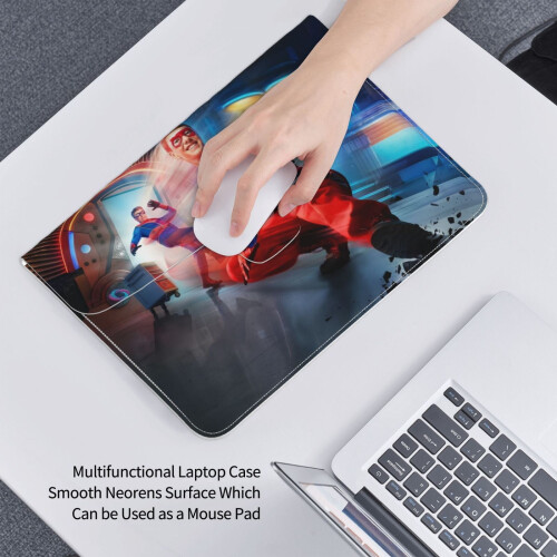 Capa protetora para laptop Henry Danger em couro, 13 polegadas, resistente, em neoprene, com bolso para notebook/tablet. 1