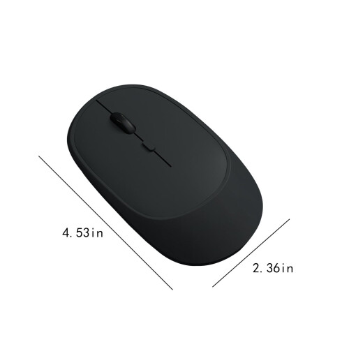 Jacenvly Office Decor Clearance: Αθόρυβο ασύρματο ποντίκι Bluetooth5.0 + USB, φορητό ποντίκι υπολογιστή 2