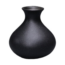 Vaso pequeno de cerâmica FOMIYES, artesanato doméstico, vaso de mesa decorativo, artigos de decoração para casa, ornamentos para mesa, preto.