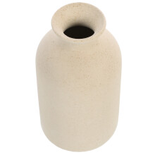 Vaso de cerâmica vintage, vaso rústico para flores, vaso decorativo de mesa para casa, escritório e festas, decoração interna e externa, bege.