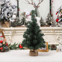 Mini-Weihnachtsbaum mit Leinenfuß, künstlicher Kiefern-Weihnachtsbaum für die Innendekoration, passend zur Weihnachtsdekoration