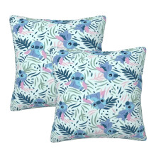 Capas de almofada decorativas Stitch, pacote com 2 unidades, 56 cm x 56 cm (22" x 22")