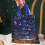 Χριστουγεννιάτικες τσάντες δώρων, 9"x8.7"x4.3" σκούρο μπλε, με λαβές, μη υφασμένες 6