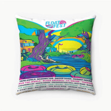 AIVO Float Fest2018 Federa personalizzata in poliestere filato, federa quadrata decorativa per cuscino, letto, divano, decorazione per la casa,