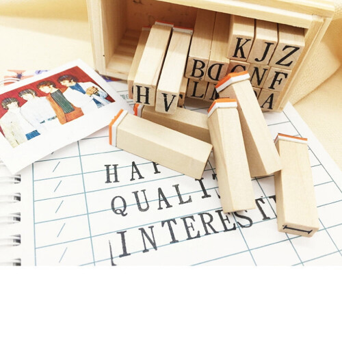 Eease træalfabetstempler til scrapbooking og hobbyarbejde 2