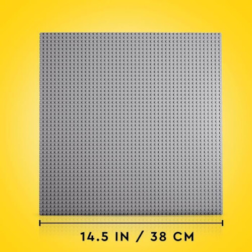 LEGO 11024 Κλασική Γκρίζα Πλάκα Κατασκευής 48x48, Βάση για Κατασκευή, Συναρμολόγηση και 2