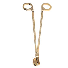 Eatbuy Candle Wick Trimmer, Semicircular Plating Candle Heart Clip Extinguish Candle Stainless Steel for Cut the Candle Wick for for Wedding(gold)