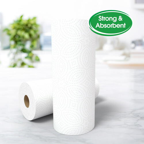 Everyday Strong Paper Towels, Split Sheets, 2 Double Rolls 1