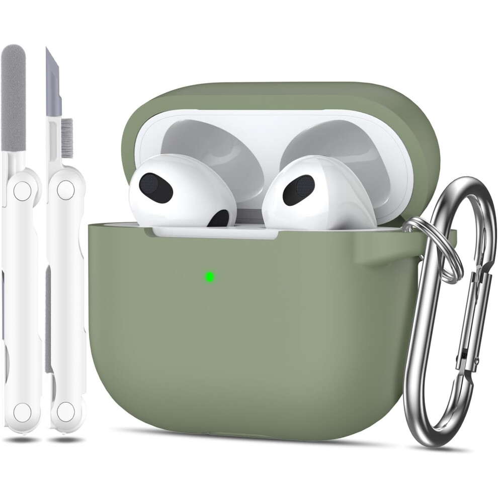 For Compatible With Airpods 3Rd Generation Case Cover 2021, Military Grade Soft Silicone Shock-Absorbing Protective 9004841968971