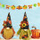 Λούτρινες κούκλες Slopehill Fall Gnome, 2 τεμάχια, 11,8 ίντσες, Φθινοπωρινές διακοσμήσεις 4