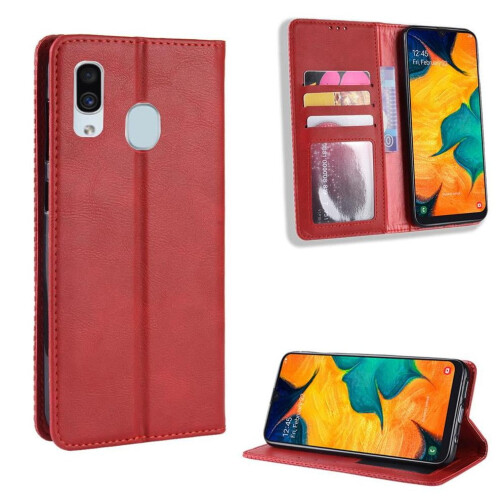 Case for compatible with Samsung Galaxy A20E Wallet PU Leather Magnetic Closure