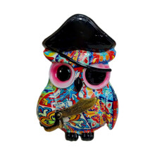 TenYiLy Liquidation Statuette hibou créative en résine Décoration de bureau amusante et unique pour les étagères du salon, pour la famille et