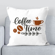 Fundas de almohada de algodón y lino para sofá de oficina, funda de cojín estampada para la hora del café, funda de cojín de lujo para la