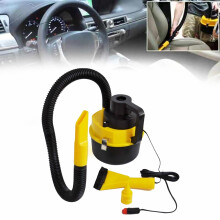 FAJHHA12V Aspirapolvere per auto, per liquidi e solidi, con 3 bocchette, portatile - Compatibile con prese da 12V, include corpo e spazzola