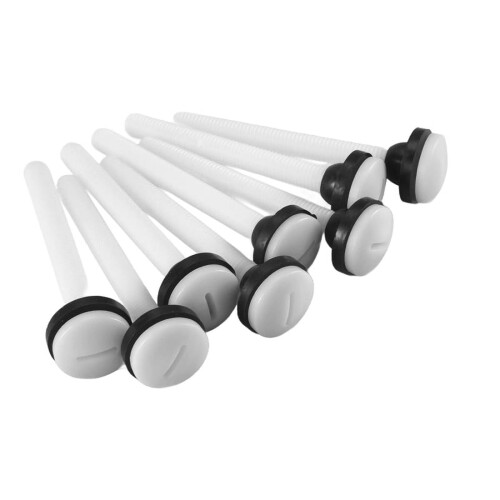 8 τεμάχια πλαστικά μπουλόνια δεξαμενής τουαλέτας M10 σε κιτ επισκευής μπάνιου,