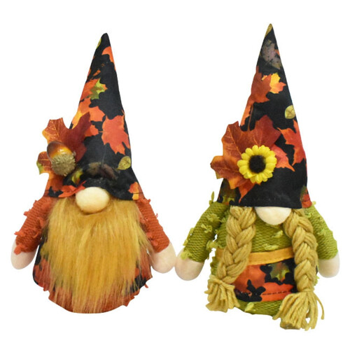Λούτρινες κούκλες Slopehill Fall Gnome, 2 τεμάχια, 11,8 ίντσες, Φθινοπωρινές διακοσμήσεις 1