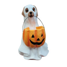 Seau à bonbons citrouille d'Halloween YATLTE, moule soufflé vintage « Farce ou friandise », sac orange pour Halloween - compatible avec YATLTE