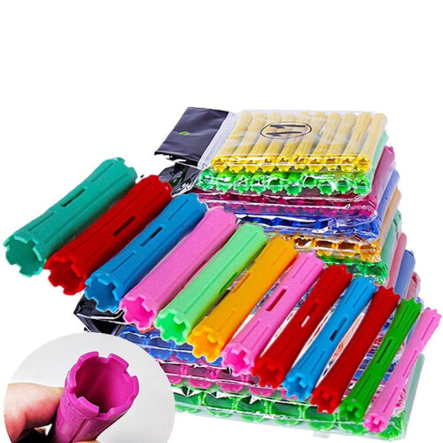 1Set 11 Sizes Hair Perm Rods Kit Cold Permanent Bar Plastic Curlers Roll 1