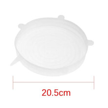 Couvercles extensibles universels réutilisables en silicone pour ustensiles de cuisine (bols, poêles, etc.) - 20,5 cm