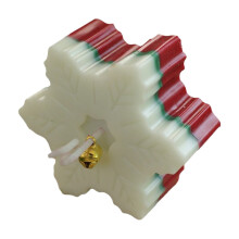 Vela aromática de invierno genérica, ambiente acogedor, copo de nieve, venta al por mayor, modelo navideño, pequeño regalo navideño