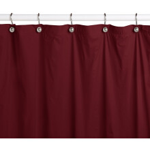 Roter Duschvorhang aus Vinyl, 70" x 72" wasserdicht
