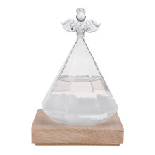 Poaug Druckluft-Werkzeugflasche (150 ml) – Sonderangebot, farbig, transparent, aus Glas, für Schreibtisch, wetterfest, weiß.
