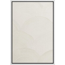 Impressão em tela minimalista com pinceladas brancas, arte abstrata de paisagem para parede, compatível com decoração nórdica e boho para sala