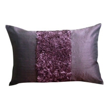 Violetit 30x45 cm silkkityynynpäälliset (30x45 cm), käsintehdyt yksivärinen lannetyynynpäällinen, moderni ja koristeellinen - Plum Love