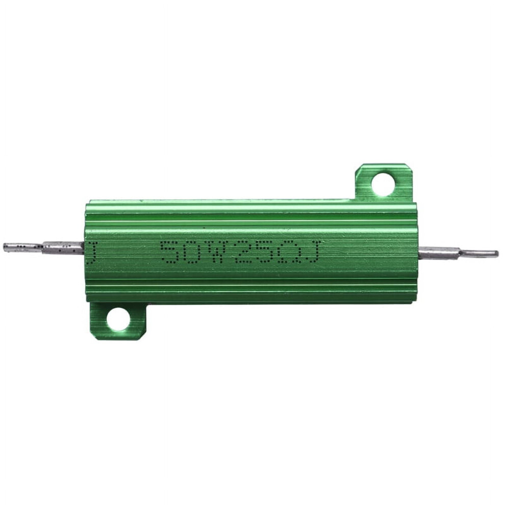 Aluminum Case 50W 25 Ohm Chassis Mounted Wirewound Resistor Green 9423501332080