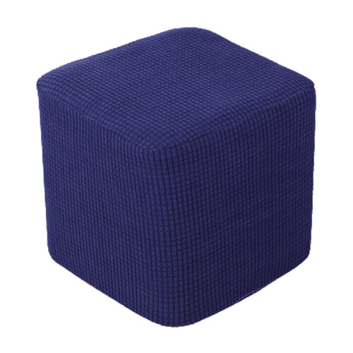 Funda para taburete extensible, ideal para sala de estar, color azul oscuro.