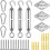 Κιτ σκίασης 33 τεμαχίων για ορθογώνιο τριγωνικό πανί - ανασυρόμενο Αντικατάσταση 1