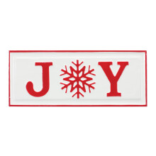 Joy-Schild (2er-Set) 40 cm L x 17 cm H Metall