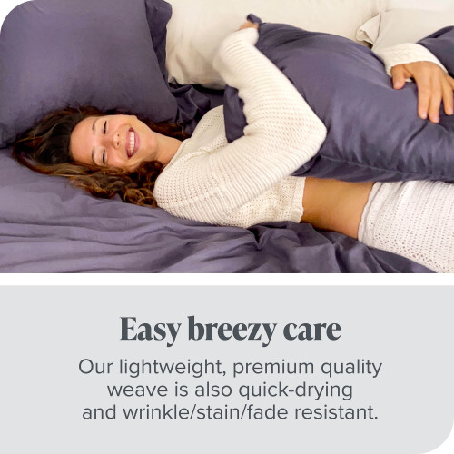 Jupe de lit Bare Home, en microfibre plissée, retombée de 38 cm, format Queen, grise 1