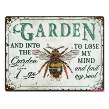 Letreros de jardín con libélulas, mariposas y abejas: decoración rústica para el hogar, regalos únicos para mujeres, hombres y amantes de la