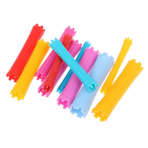 1Set 11 Sizes Hair Perm Rods Kit Cold Permanent Bar Plastic Curlers Roll 2