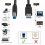 Καλώδιο USB3.0 SuperSpeed τύπου A, αρσενικό σε αρσενικό B, εκτυπωτής, σαρωτής 2,2 πόδια 2