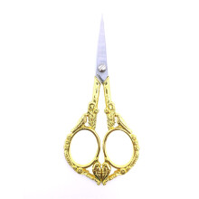 myvepuop Vintage Embroidery Scissors, Sharp Detail Shears for Craft Artwork, compatible with Sewing, Yarn, DIY Handicraft Tools