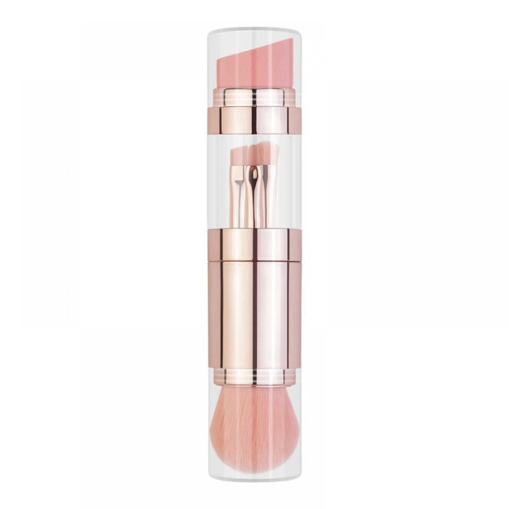 5 In 1 Makeup Brush, Eye Shadow Brush Kit for makeup,Cruelty-Free Synthetic Fiber Bristles For Travel & Household Use
