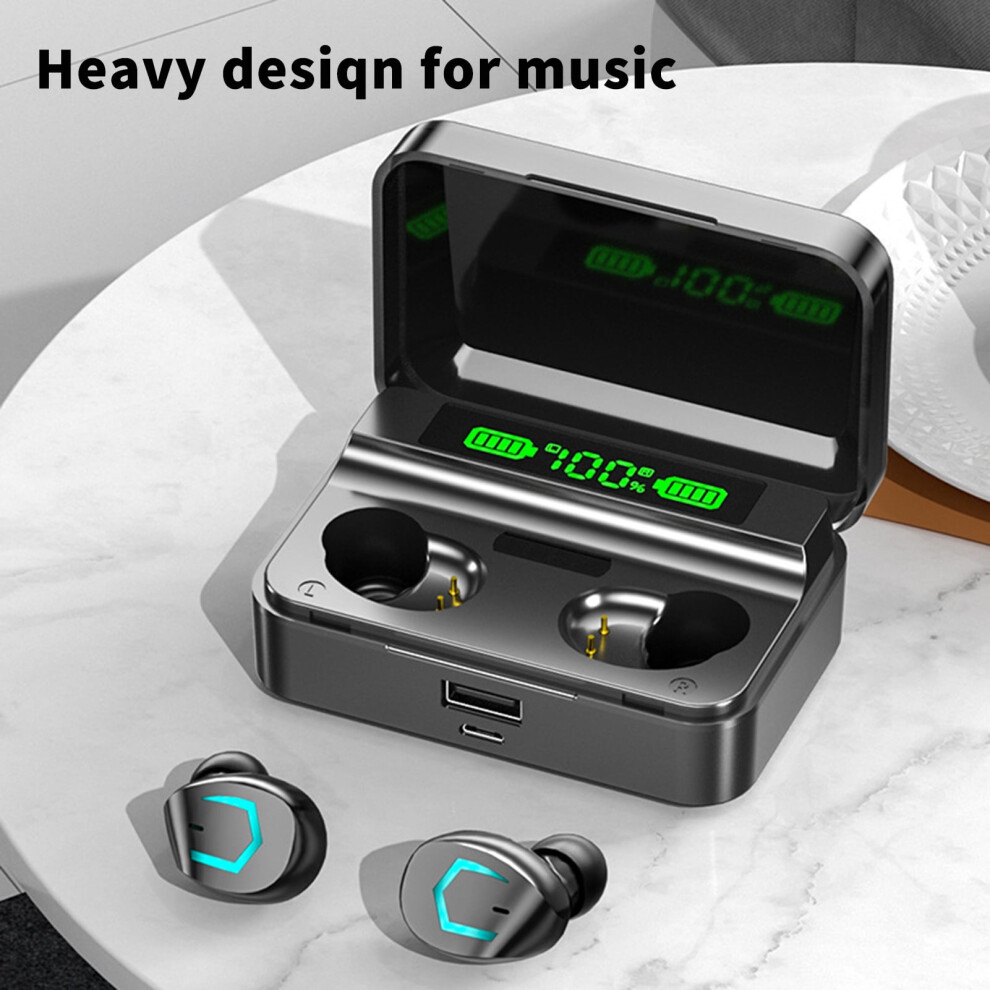 Susuchens M36 Wireless Earbuds Hifi, Fingerprint Touch, Led Display, Bluetooth 5.2, Subwoofer, Stereo, Compatible With Ios, Android 9423501334411