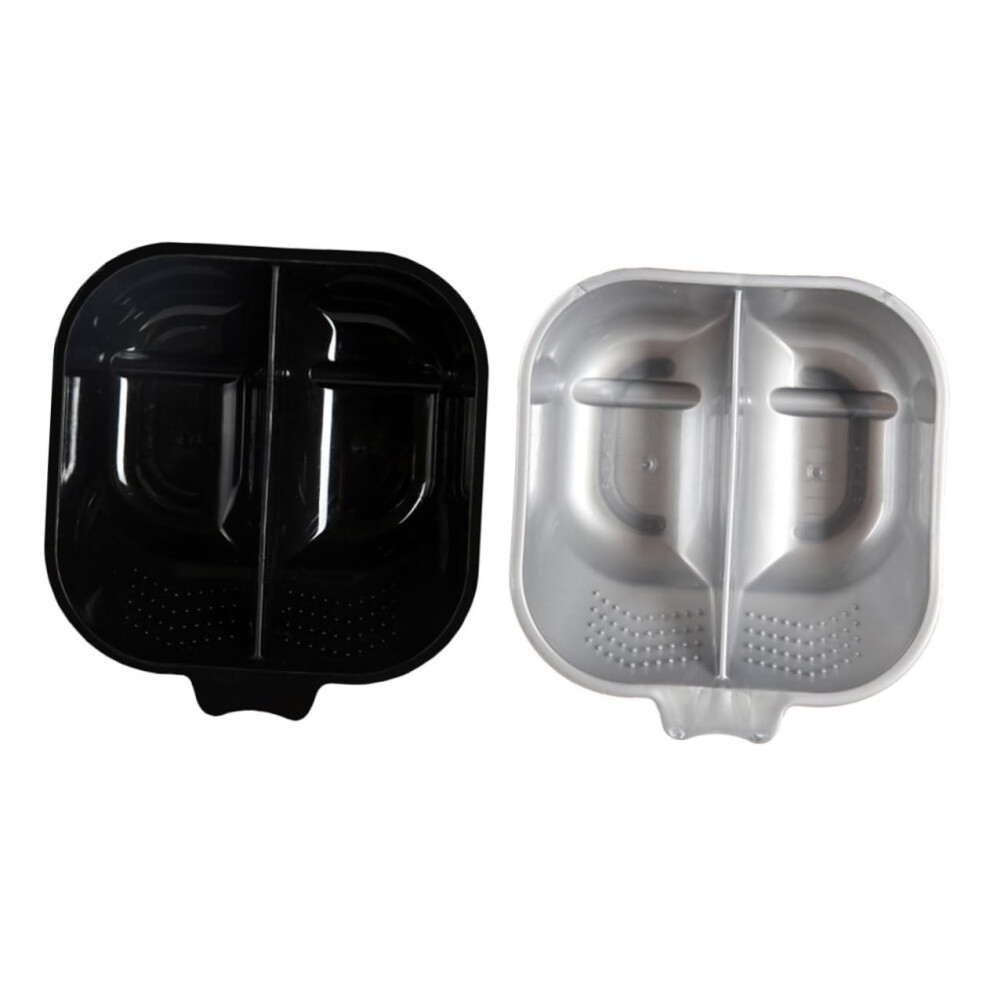 2pcs Hair Dye Mixing Bowl Set with Precise Scale and Ergonomic Handle for Salon Use