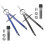 Professional Compass with Lock, for Geometry, 6inch Spring Bow Compass, Precision Math, Drafting Drawing (2 Pack) 2