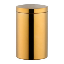 Boîte de rangement Yesbay 200 ml avec couvercle hermétique, cylindrique, vide, en acier inoxydable, pour feuilles de thé, idéale pour le