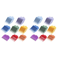 16x professionele vervangende beschermhoes voor haartrimmer, 8 kleuren en maatbegrenzingskam, accessoire, geleidekam, voor trimmers