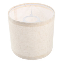 Abat-jour Senikei petit modèle, abat-jour cylindrique en tissu, assemblage requis, pliable, beige