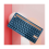Wireless Bluetooth Keyboard with Card Slot Dual Mode Keyboard Support Tablet Android Phone Laptop Desktop Computer Blue 4