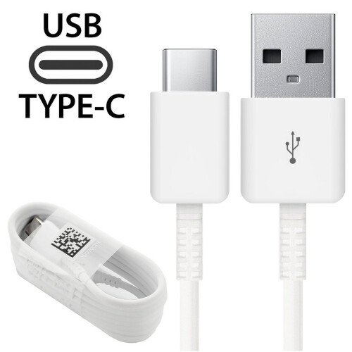 Καλώδιο Afflux USB-C (4ft, λευκό), καλώδιο γρήγορης φόρτισης 3A USB-A σε USB-C, συμβατό με Samsung 1