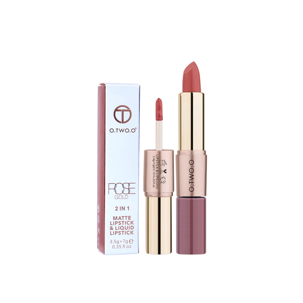 Matte Liquid Lipstick 2in1 Double Ended Long Lasting Dual Applicator Lip Color for Women