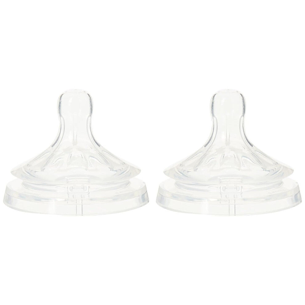 Philips Natural Teat, 6 Months+, Fast Flow, Anti-Colic, Pack Of 2 - Scf044/27 2 Count (Pack Of 1) Avent