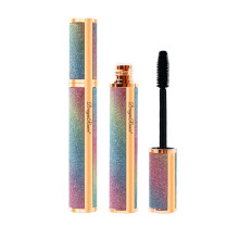 Waterproof 4D Silk Fiber Mascara LongLasting Curl Volume Length SmudgeProof Starry Case